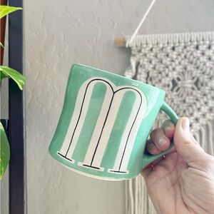 Anthropologie Colorway Monogram "M” Mug